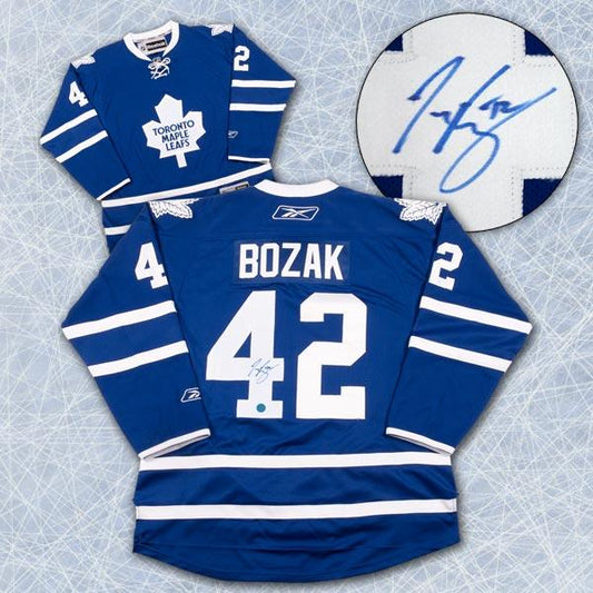 tyler bozak toronto maple leafs autographed jersey