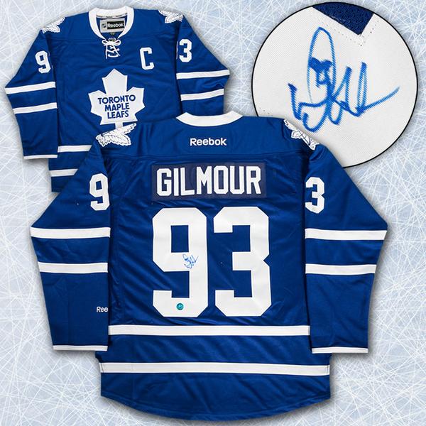 doug gilmour toronto maple leafs autographed jersey