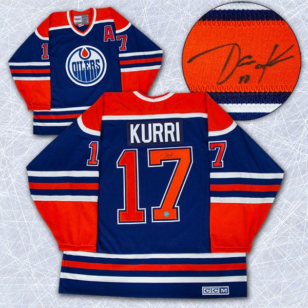 jarri kurri edmonton oilers autographed jersey