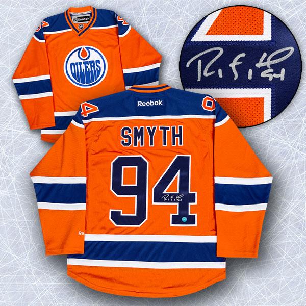 ryan smyth edmonton oilers autographed jersey