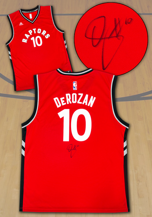 demar derozan toronto raptors autographed jersey