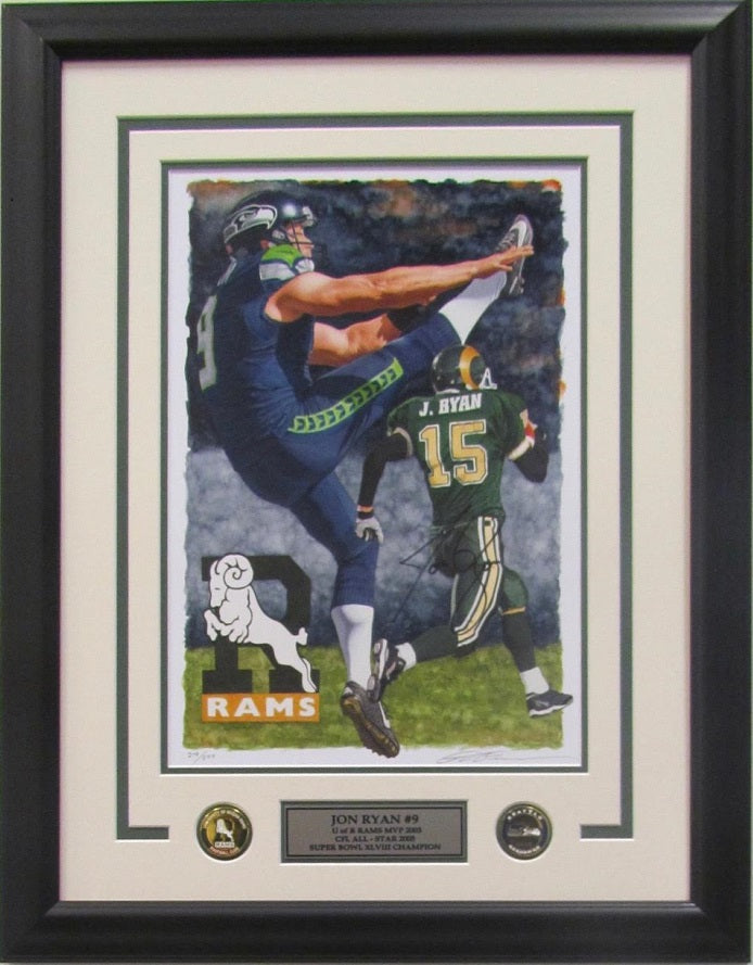 Jon Ryan Art of Glenn Green Gameday Authentics