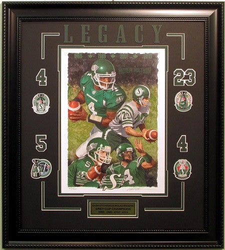 Roughriders Grey Cup Championship Quaterbacks - Art of Glen Green