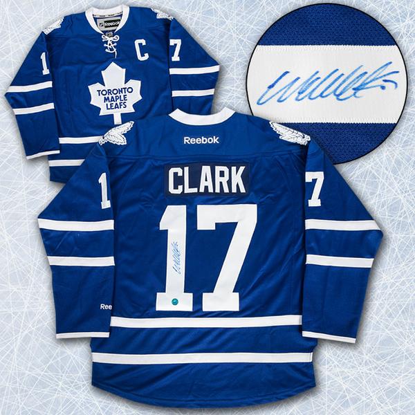 wendel clark toronto maple leafs autographed jersey